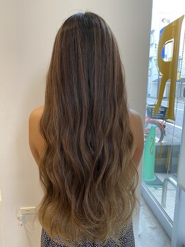 アデプト 金町店(adept) 【adept金町 軽米スタイル】スーパーロング×バレイヤージュ