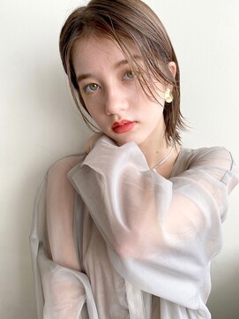 ガレージ バイ グリーン 原宿 表参道(Garage by green) 【loki】タイトショート×透明感カラー