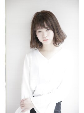 ルルディ バイ アフロディーテ銀座(luludi by APHRODITE) 黒髪/グレーベージュ/レイヤーロング/前髪パーマ/銀座