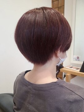 リシェールグリーン 越谷花田店(RICHAIR GREEN) ショートスタイル×ピンクブラウン