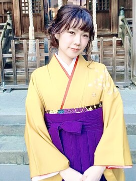 ネオリーブエム(Neolive em;) ☆袴着付け＋ヘアセット　￥13200☆　早朝も承っています