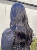 △ブリーチなしラベンダーグレージュ暗髪レイヤーカット髪質改善