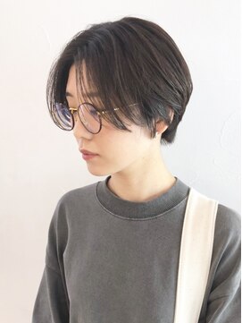 アルバム 池袋(ALBUM) ハンサムショート_アースカラーくびれヘア_ba225255