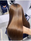 美髪矯正　艶々ストレート矯正