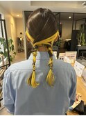 20代人気♪ゆるふわ可愛いツインテール編みおろし