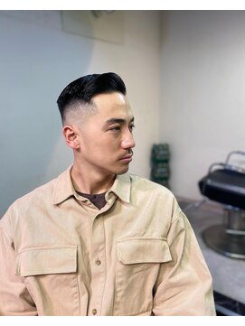 メリケンバーバーショップ トーキョー(MERICAN BARBERSHOP TYO) ハイライト/マッシュパーマ/ウルフ/アッシュブラック94