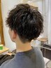 メンズカット＋スパイラル（ツイスト）パーマ＋ミルボン2stepTR ￥12180