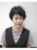 30代・40代・50代にオススメ 襟足刈り上げショートパーマ