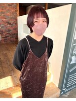 アム(am)&nbsp;ブリーチなしダブルカラー　チェリーレッド