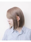 ミルクティーベージュ#ダブルカラー#ボブ#ブリーチ#豊橋#豊川