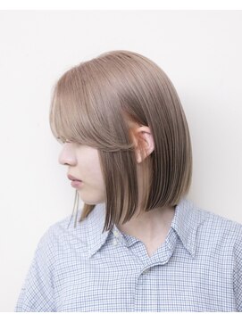 ルプラ ガーデン(le-pla garden) ミルクティーベージュ#ダブルカラー#ボブ#ブリーチ#豊橋#豊川