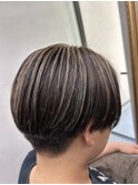 ハンサムショート×ハイライト