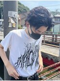 オールバック/ミディアムショート