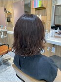 ミディアムヘアー×パーマスタイル