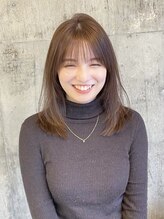 ハーフアンドハーフ(HALF and HALF) レイヤーカット/顔周りカット/とろみベージュ