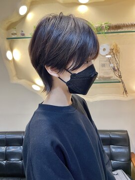 ラウンジ モリオ イケブクロ(Lounge MORIO Ikebukuro) メンズライクなショートウルフ/前髪ありショートウルフ◯