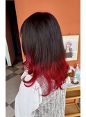 グラデーションカラー レッド