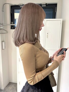 ペレ アネックス 大阪梅田茶屋町店(PELE ANNEX) ホワイトグレージュ/デジタルパーマ/チェリーブラウン/梅田