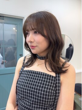 ヒョンミョン ライズバイレボ 柏西口店(hyon myon/RISEbyREVO) オリーブブラウン/流れるお顔周り/くびれヘア