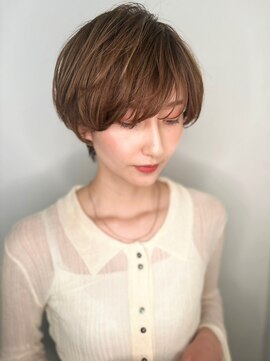カバーヘア 上尾西口店(COVER HAIR) 細めハイライト小顔丸みボブショートウルフp1上尾20代30代40代