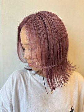 ポート 蕨(PORT) ピンクベージュとボブ【天間　彩香】