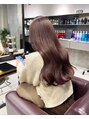 オーブ ヘアー ブレイブ 宗像店(AUBE HAIR brave) 韓国風ゆる巻きくびれロング/チョコレートブラウン