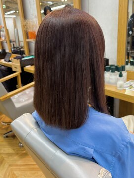 ガーデン 銀座(GARDEN) ミディアムヘア チョコレートブラウン バーガンディ レイヤー