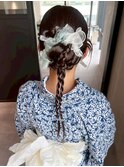 おくれ毛ロング韓国ヘア顔周りレイヤー_ba565053