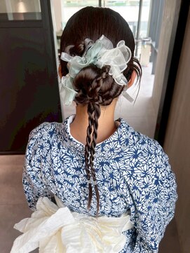 おくれ毛ロング韓国ヘア顔周りレイヤー_ba565053