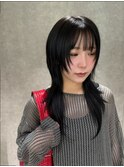 着物ヘア/大人ガーリー/ダークアッシュ/似合わせカット//渋谷