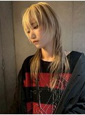 ハッシュカット/レイヤーカット/ブリーチカラー/ダブルカラー