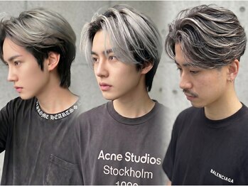 リベルテ 心斎橋(Liberte)の写真/メンズのスペシャリストが創る<メッシュカラー>でワンランク上の仕上がり☆ブリーチカラーも◎[メンズ]