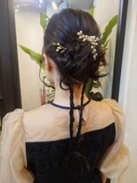 マッシュアップ(Mash Up)&nbsp;【ヘアセット】結婚式・お呼ばれに★華やか編み込みアップ