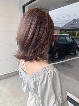 ナンバー(number+) 透明感カラー★ダブルカラーブリーチラベンダーベージュ