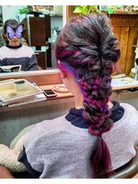 カラフル ヘアー(Colorful hair)&nbsp;ピンク★バイオレット★メッシュ★インナーカラー