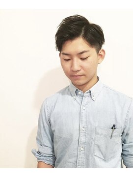オレンチメンズヘアー(ORENCHI MEN'S HAIR) 七三アップバングベリーショート