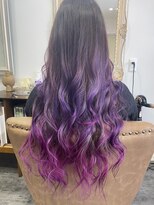 ヘアーアンドハッピー ココバーキン(Hair&Happy CoCoBirkin)&nbsp;CoCo Birkin★ パープルピンクグラデーション