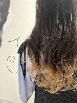 シモキタジャムズ ホワイトベージュ＊ケアブリーチ/裾カラー/ベージュカラー