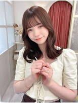 ランド 原宿表参道(LAND)&nbsp;ショコラアッシュ/ヘルシースタイル/ふんわりカール/前髪カット