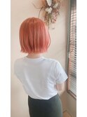 ピンクカラー/髪質改善縮毛矯正/髪質改善/韓国風/韓国ヘア