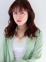 ヘアサロンガリカアオヤマ(hair salon Gallica aoyama)&nbsp;【Gallica】透明感暗髪チェリーレッド/ブリーチなしダブルカラー