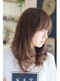大人可愛い/ショコラアッシュ/ヘルシースタイル/ふんわりカール