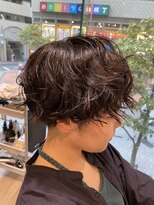 ジュイール(jouir)&nbsp;ニュアンスパーマ/アッシュブラック[20代30代］