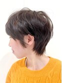 【UHair】20代/30代/40代/50代/大人ショート/透明感アースカラー