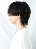 20代30代ナチュラルブラックメンズカット韓国ヘアa与野