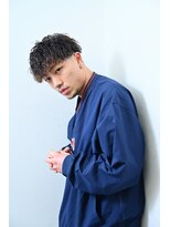 チルチェア 池袋(CHILL CHAIR) ツイストスパイラルパーマ×ローフェード <池袋> <理容室> 
