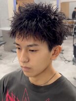 エルマーク 梅田(L-MARK)&nbsp;スパイキーショートザクザクショートアップバングツーブロック