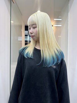 カケル(×.) エンドカラー/姫カット/ワイドバング