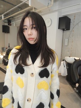 シティ(sity.) 天神　ブリーチなしダブルカラー　レイヤーカット　暖色カラー