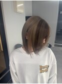 ハイトーンバングカラー
